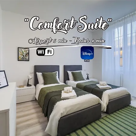 Comfort Suite - Airport 5Min - Ac - Smart Tv Genoa Exterior photo
